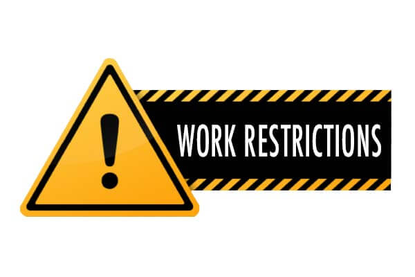 Can I Be Fired For Work Restrictions?