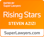 Super Lawyers Rising Stars certification badge for Steven Azizi