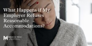 23 What Happens If My Employer Refuses Reasonable Accommodations text on image of person holding head