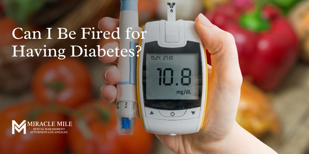 Can I Be Fired for Having Diabetes text on a monitor